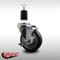 Service Caster 4'' SS Thermoplastic Rubber Swivel 1-1/2'' Expanding Stem Caster with Brake SCC-SSEX20S414-TPRB-TLB-112 - alternate 4